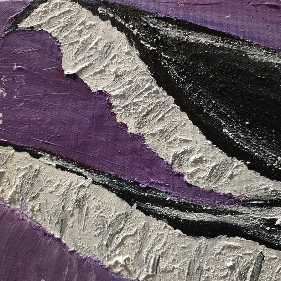 HANDCRAFTED Abstract Hummingbird Painting HANDMADE Art HANDPAINTED Wall Decor - Picture 5 of 15